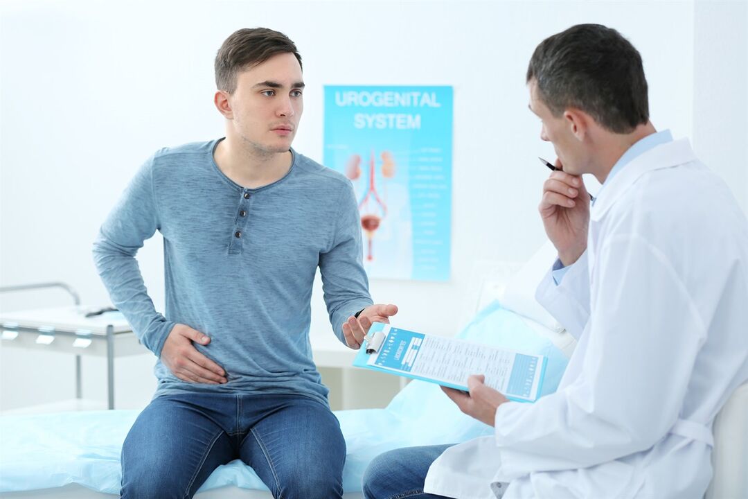 A visit to the doctor because of prostatitis
