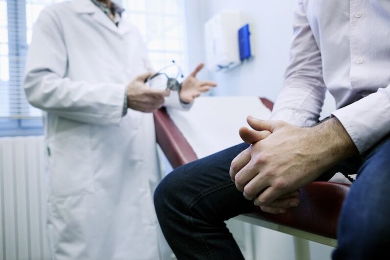 A visit to the doctor because of prostatitis