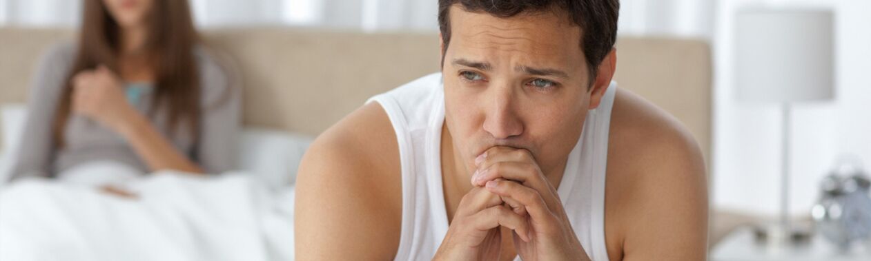 A man with prostatitis